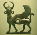 Iran: winged horses of cheek plate from horse bit from Luristan at LACMA. Los Angeles, CA.