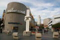 Weller Court Shopping Mall with City Hall beyond in Japantown. Los Angeles, CA.