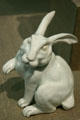 Hirado Mikawachi ware porcelain rabbit at Pavilion for Japanese Art at LACMA. Los Angeles, CA.