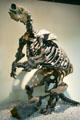 Skeleton of six-foot tall Harlan's Ground Sloth at Museum of La Brea Tar Pits. Los Angeles, CA.