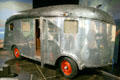 Travel trailer built for aviator Charles Lindbergh at Petersen Automotive Museum. Los Angeles, CA.