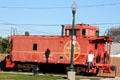 Santa Fe caboose at Lomita Railroad Museum. Lomita, CA.