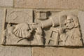 Astronomy relief on Gwynn Wilson Student Union at USC. Los Angeles, CA.