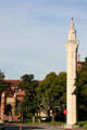 Trojan Obelisk in Gavin Herbert Plaza on Trousdale Parkway at USC. Los Angeles, CA.