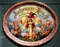 Anheuser-Busch advertising serving tray with cherubs at Autry National Center. Los Angeles, CA.