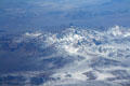Southwest US landscape view from air. CA.
