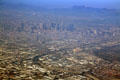 Aerial view of downtown Los Angeles, CA.