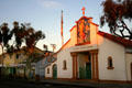 Church on Main street in village of Balboa Island. CA.