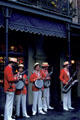 Jazz band at area replicating New Orleans at Disneyland ®. Anaheim, CA.