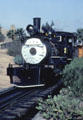 Antique steam train which runs through Knott's Berry Farm. Buena Park, CA.