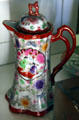 Nippon porcelain coffee pot in kitchen of Nixon Birthplace. Yorba Linda, CA.