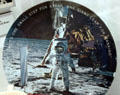 Apollo 11 souvenir Melamine plate at Nixon Library. Yorba Linda, CA.