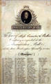 Inaugural Ball program for William Henry Harrison in private collection. CA.