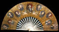Fan showing first 11 U.S. Presidents in private collection. CA.