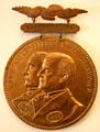 Inaugural medal of William McKinley in private collection. CA.