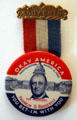 Inaugural souvenir button for Franklin Delano Roosevelt in private collection. CA.