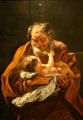 St Joseph & Infant Jesus by Giovanni Battista Gaulli in Norton Simon Museum. Pasadena, CA.