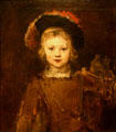 Probably portrait of artist's son Titus by Rembrandt in Norton Simon Museum. Pasadena, CA.