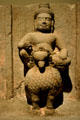 Budha upon a bird of sculpted sandstone stele of planetary deities from Cambodia in Norton Simon Museum. Pasadena, CA.