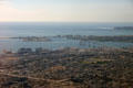 Aerial view of Navy Yards & Coronado Island Bridge. San Diego, CA.