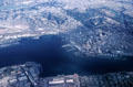 Aerial view of San Diego Bay & downtown San Diego. San Diego, CA.