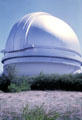 Mount Palomar astronomical observatory dome houses 200 inch reflector telescope east of San Diego. CA.