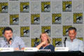 Steven Moffat, Sue Vertue & Rupert Graves of "Sherlock" at Comic-Con International. San Diego, CA.