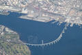 Coronado Bridge from air. San Diego, CA