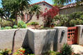 House surrounded by walled garden. Coronado, CA.