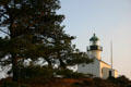 Old Point Loma Lighthouse in sunset light at Cabrillo National Monument. San Diego, CA.
