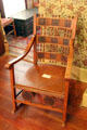 Rocking chair with spool back at Davis House Museum. San Diego, CA.