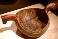 Norwegian wooden ale bowl at Mingei Museum. San Diego, CA.