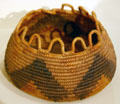 Southern California native basket bowl from San Ignacio at San Diego Museum of Man. San Diego, CA.