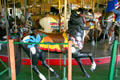 Carved horses on Balboa Park Carousel. San Diego, CA.