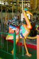 Carved stork at Balboa Park Carousel. San Diego, CA.