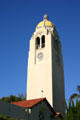 Bishop's School tower was added to original Irving Gill campus design. La Jolla, CA