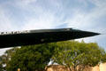 Lockheed A-12 Blackbird titanium nose outside San Diego Aerospace Museum. San Diego, CA.