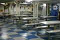Mess deck of Midway aircraft carrier. San Diego, CA.