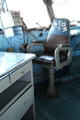 Navigator's chair on bridge of Midway aircraft carrier. San Diego, CA.