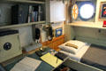 Captain's sea cabin of Midway aircraft carrier. San Diego, CA.