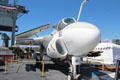 Grumman A-6 Intruder carrier-based attack bomber at Midway aircraft carrier museum. San Diego, CA.