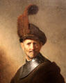 Old Man in Military Costume painting by Rembrandt at J. Paul Getty Museum Center. Malibu, CA.