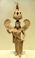 Greek terracotta winged woman at Getty Museum Villa. Malibu, CA.