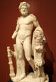 Roman marble statue of Hercules at Getty Museum Villa. Malibu, CA