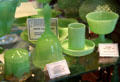 Jade glass at Historical Glass Museum. Redlands, CA.
