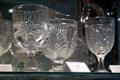 Flint glass goblets at Historical Glass Museum. Redlands, CA.