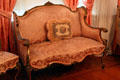Settee at Kimberly Crest House. Redlands, CA.