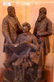 Council of War sculpture by John Rogers at Lincoln Shrine. Redlands, CA.