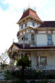 Front door tower of Morey Mansion. Redlands, CA.