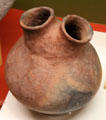 Mojave native double spouted ceramic pot at San Bernardino County Museum. Redlands, CA.